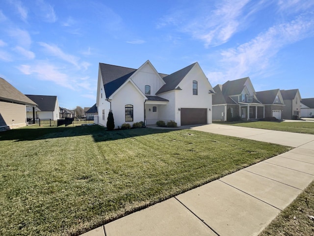 view of front of house with a front yard