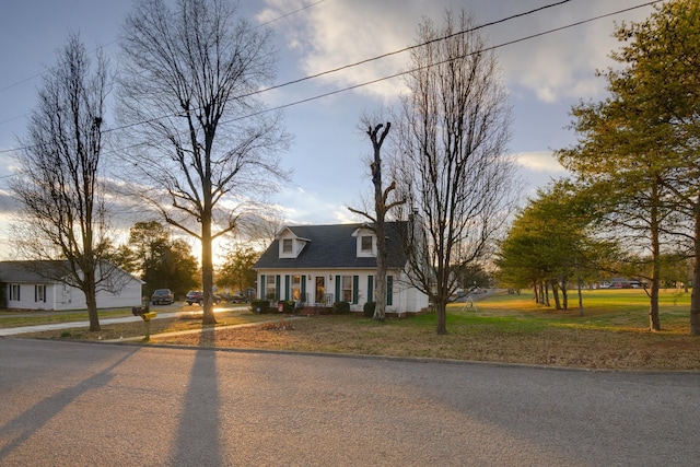 view of cape cod home