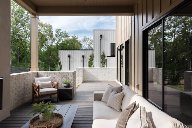 balcony with an outdoor living space