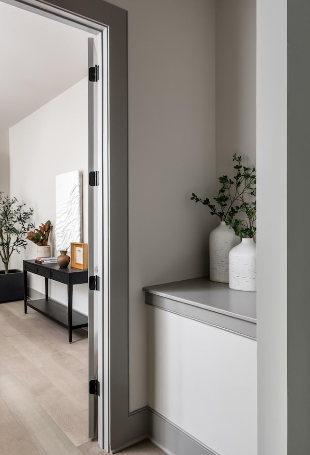 interior space featuring light hardwood / wood-style flooring