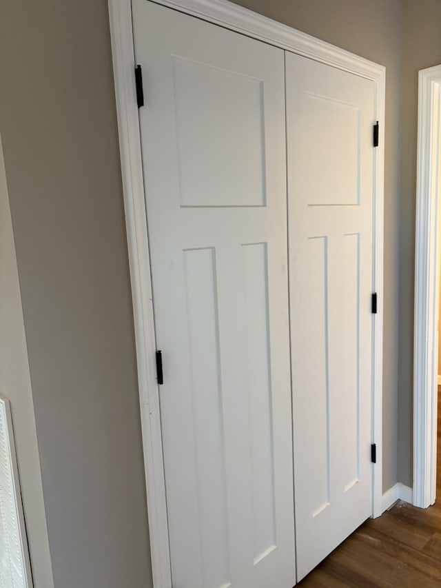 room details featuring hardwood / wood-style flooring