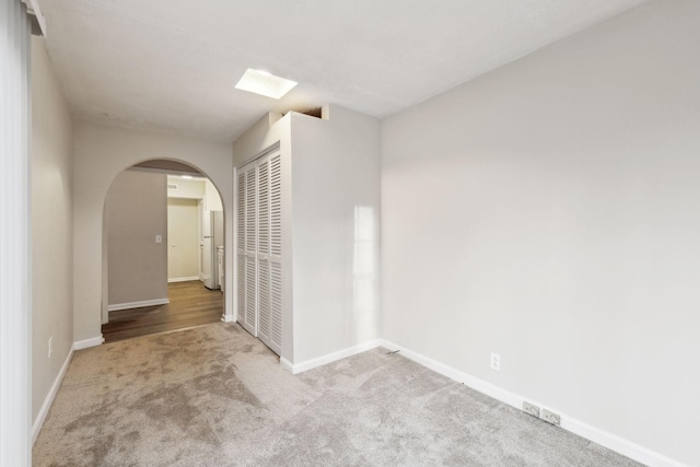 view of carpeted empty room