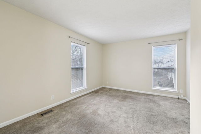 empty room featuring carpet floors and a healthy amount of sunlight