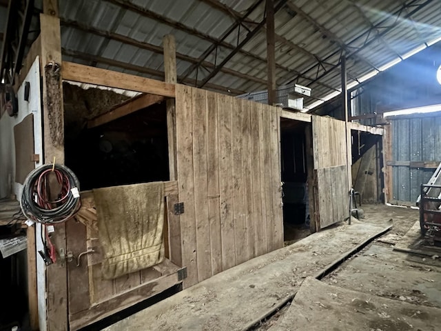 view of horse barn