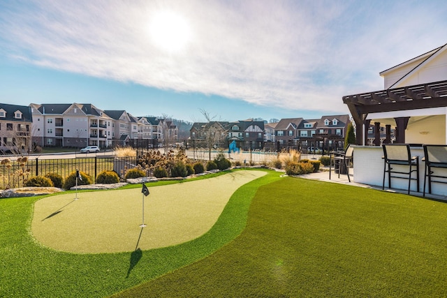 surrounding community featuring a pergola