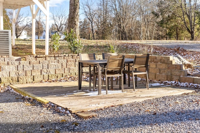 view of patio / terrace featuring a deck