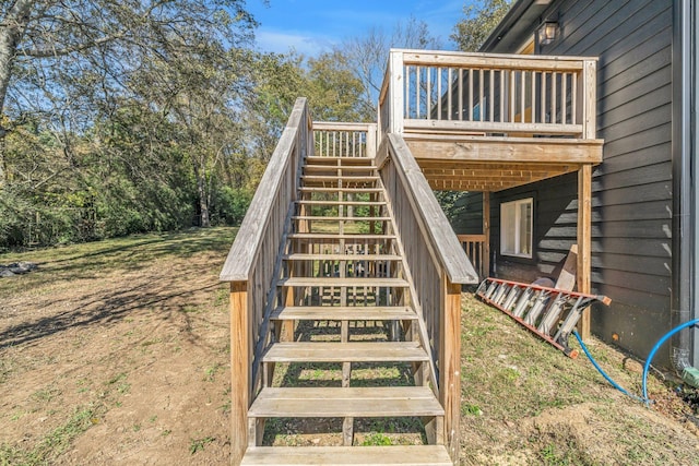 view of staircase