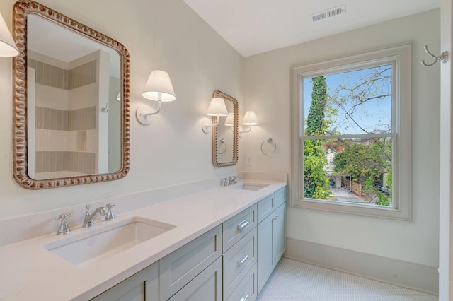 bathroom featuring vanity