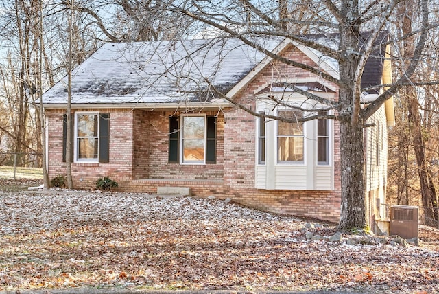 view of front of property with cooling unit