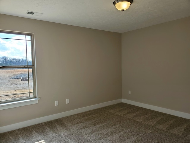 unfurnished room with carpet floors