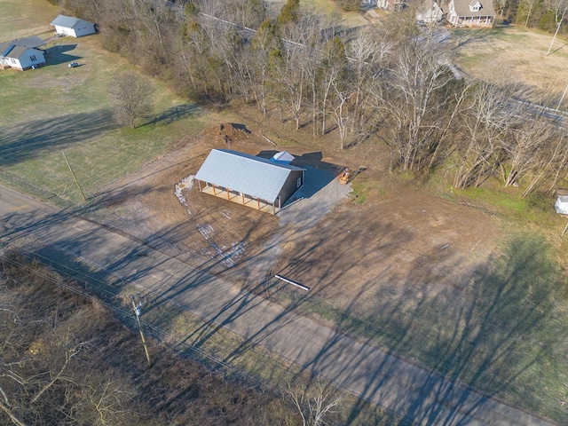 bird's eye view featuring a rural view