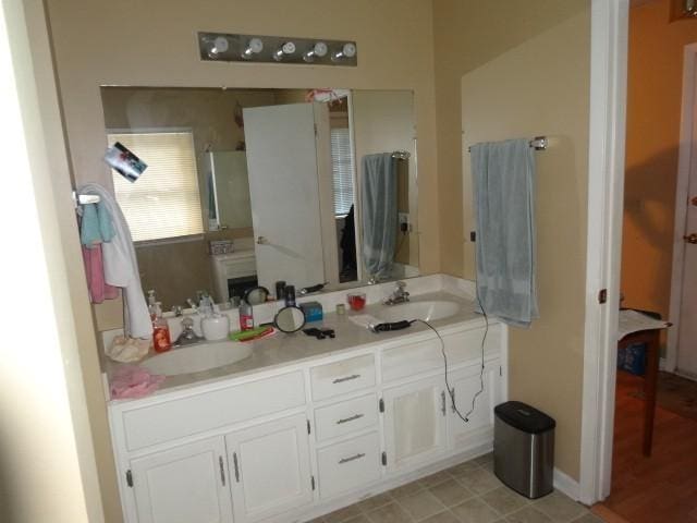 bathroom featuring vanity