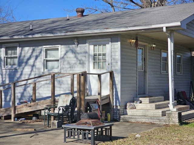 exterior space featuring a patio area