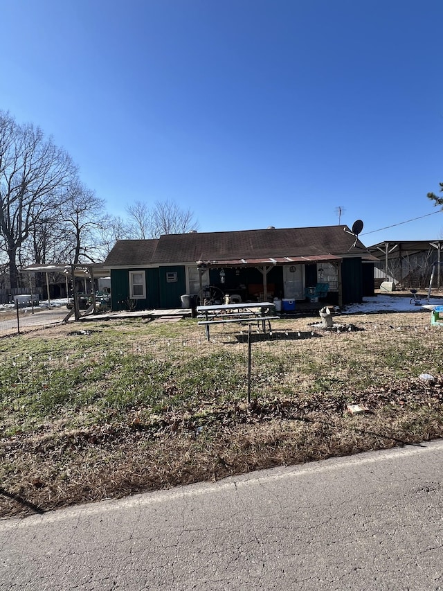 view of ranch-style home