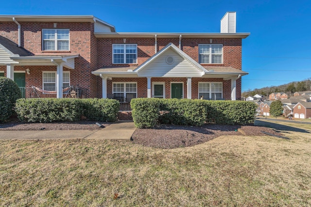 view of property with a front yard