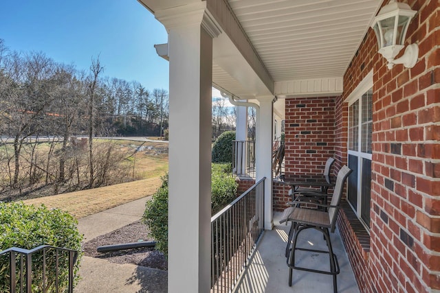 view of patio / terrace featuring a porch