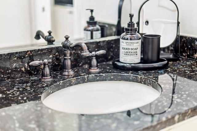 interior details with sink