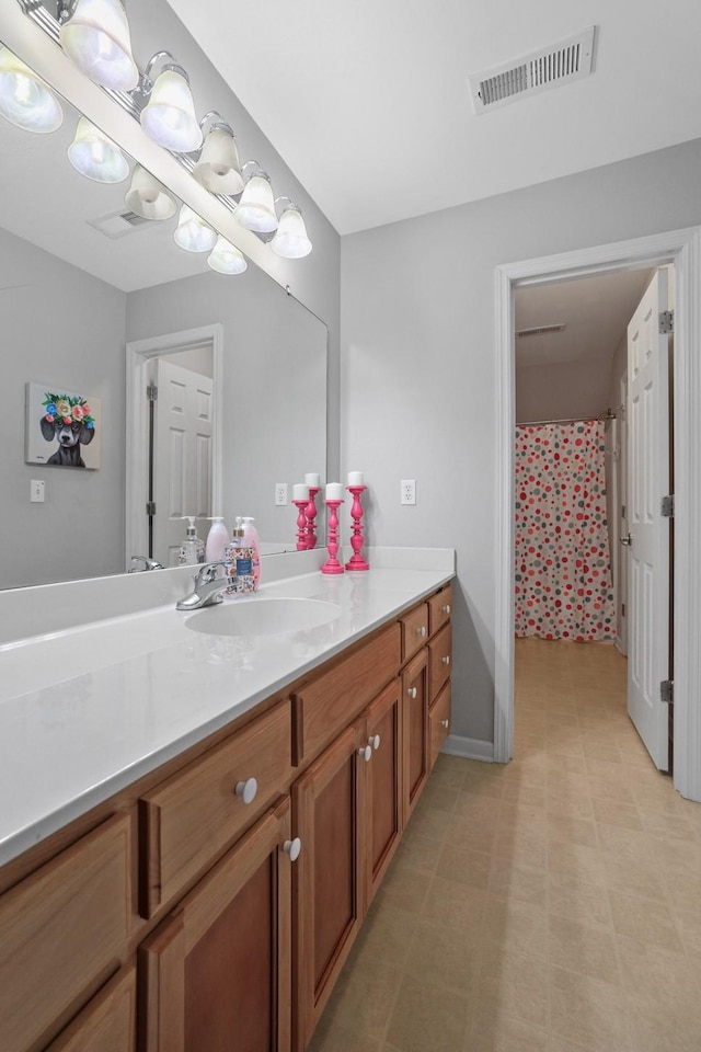 bathroom with vanity