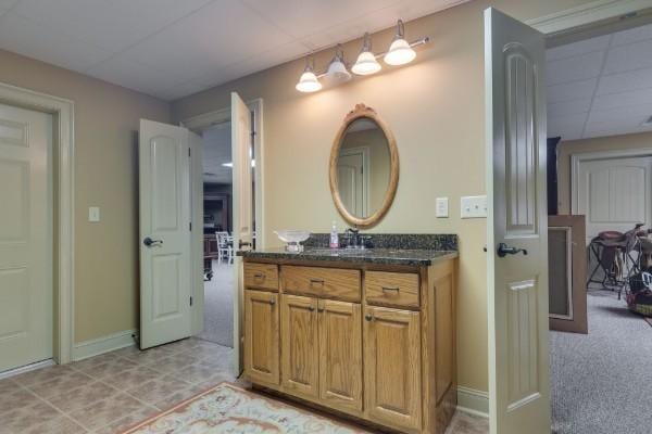 bathroom featuring vanity