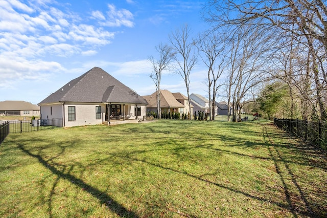 view of yard with a patio