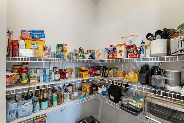 view of pantry