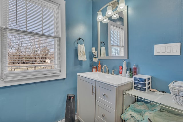 bathroom featuring vanity