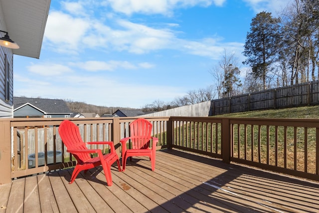 view of wooden terrace