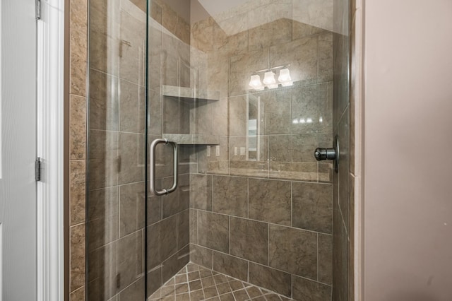 bathroom with walk in shower