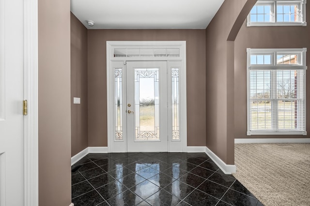 view of foyer entrance