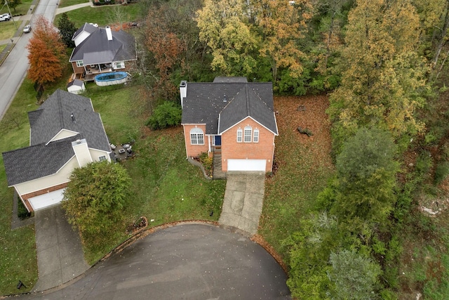 birds eye view of property