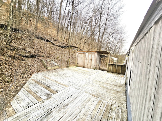 view of wooden terrace