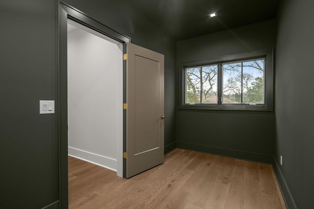 interior space featuring light hardwood / wood-style flooring