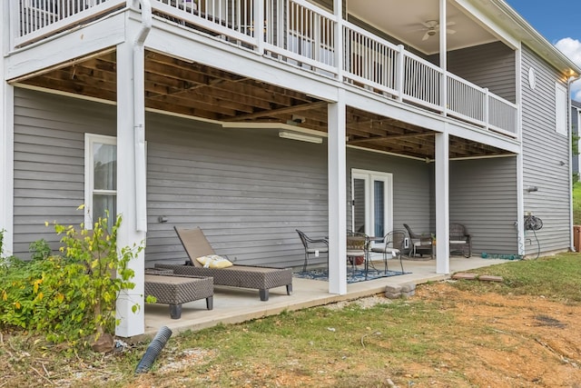 back of house featuring a patio