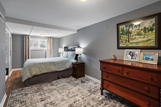 bedroom featuring light hardwood / wood-style flooring