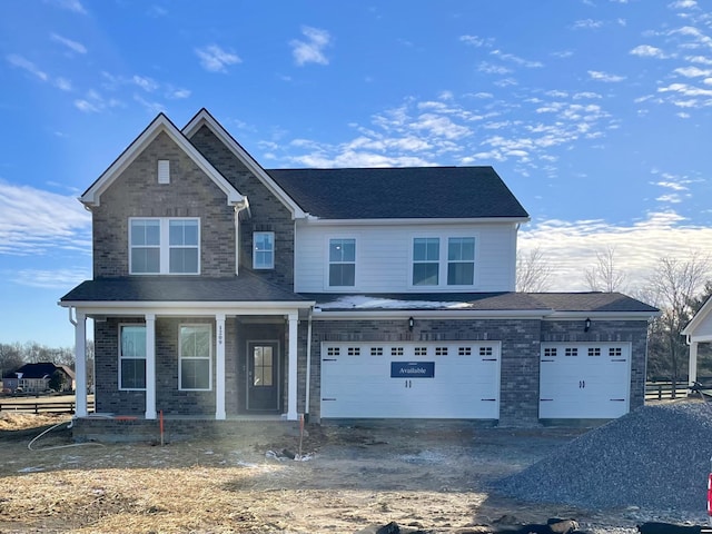 view of front of house featuring covered porch