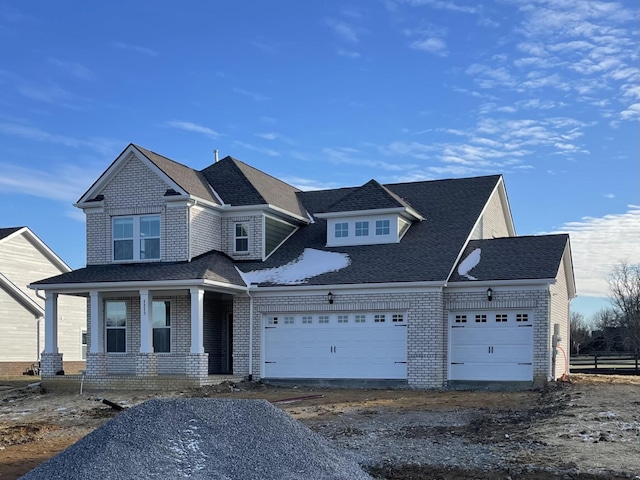 view of front of property featuring a porch