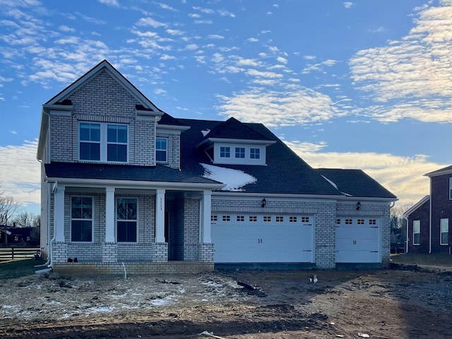 view of front of home featuring a garage