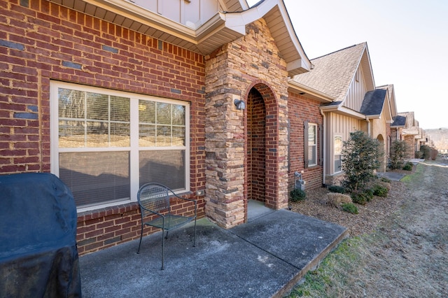 exterior space featuring grilling area