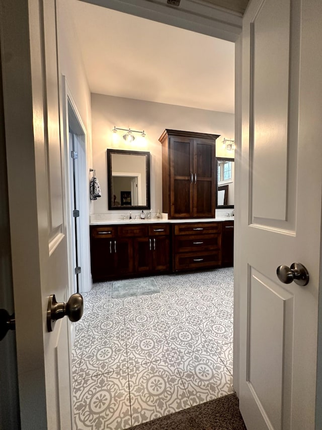 bathroom featuring vanity