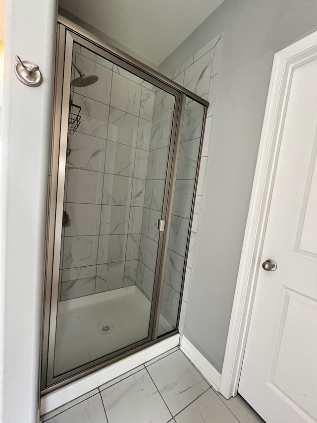 bathroom with walk in shower