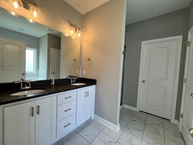 bathroom featuring vanity