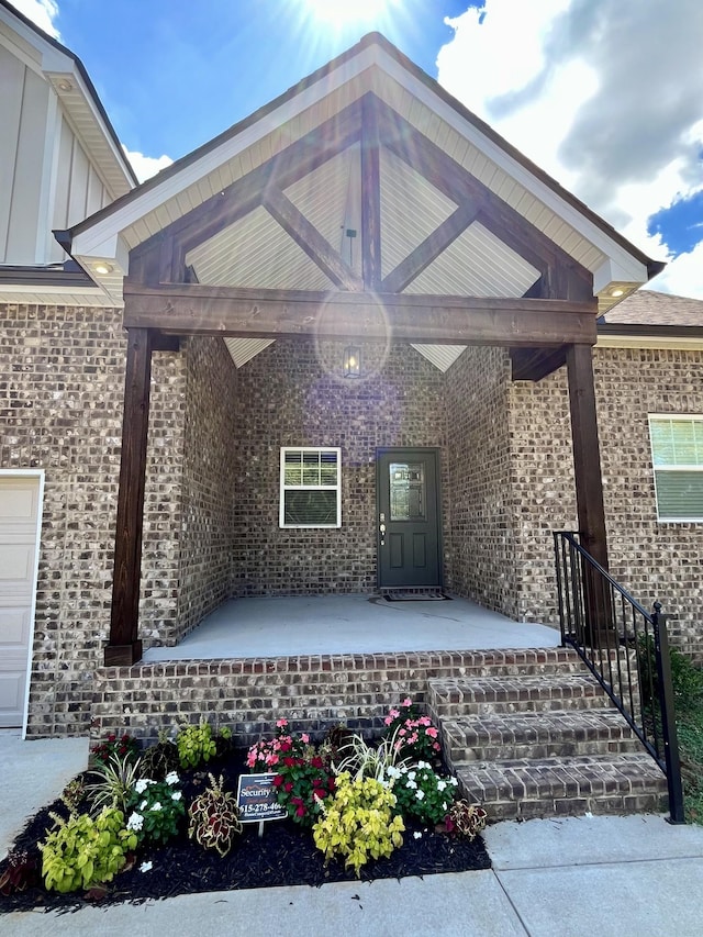 exterior space featuring covered porch