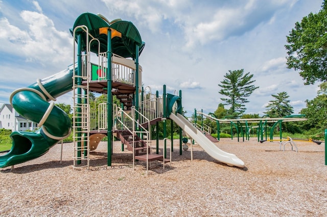 view of jungle gym