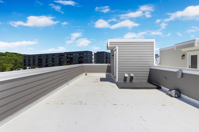 view of patio / terrace with a balcony