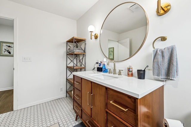 bathroom featuring vanity