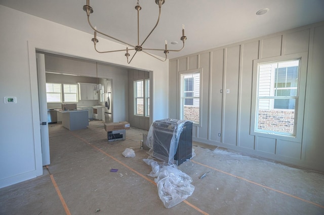 dining area with a wealth of natural light