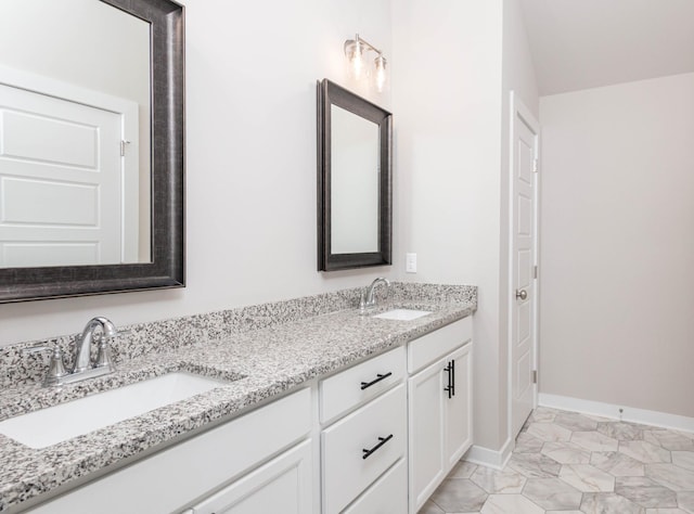 bathroom featuring vanity