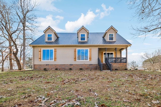 view of front of home featuring a porch