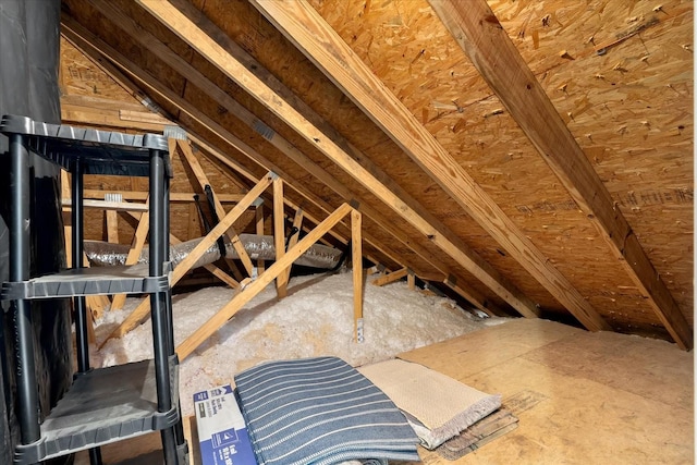 view of attic