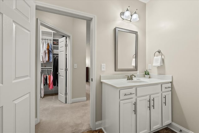 bathroom featuring vanity